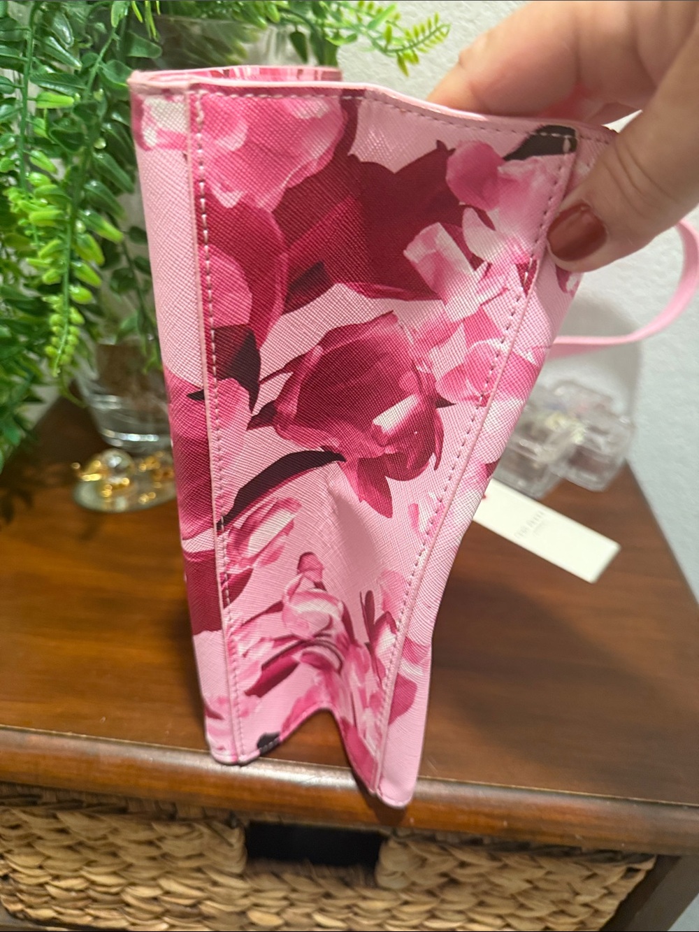 TED BAKER PINK FLOWERED TOTE - Picture 8 of 8